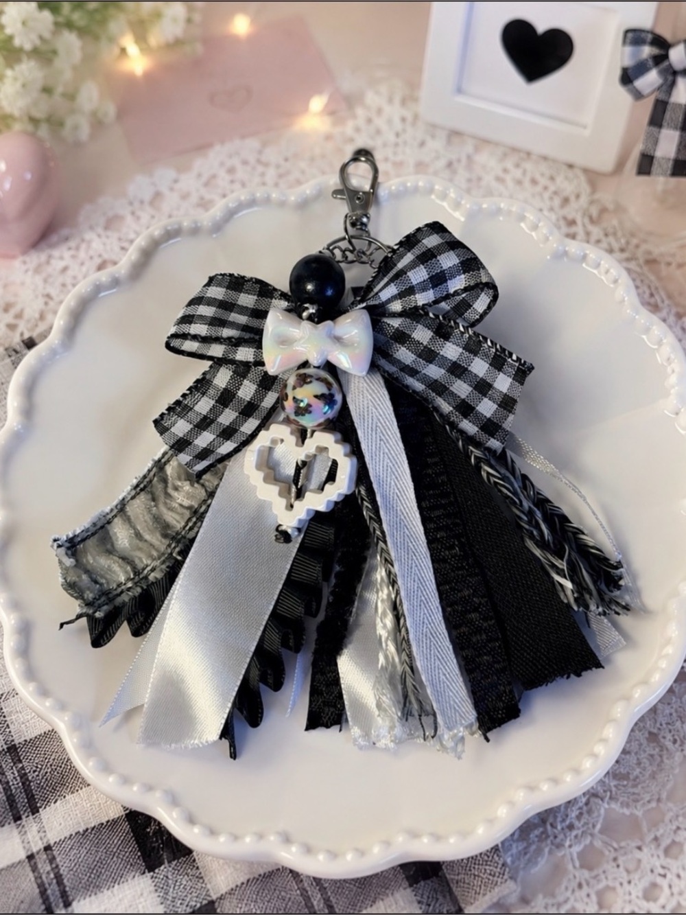 Handmade Tassel Keychain or Bag charm